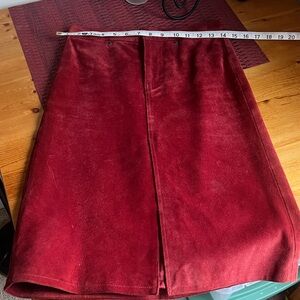 GAP Deep Red A-Line Skirt